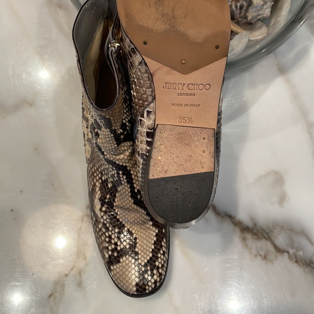 Jimmy Choo Python Ankle Boots - Picture 9 of 10